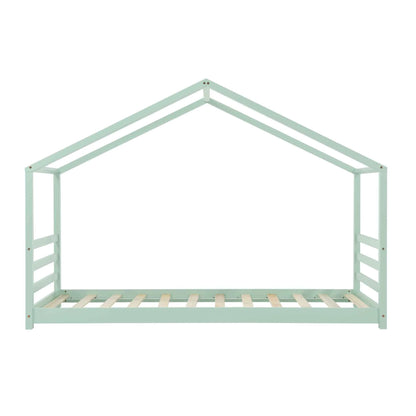 Lit cabane Montessori - 90x200cm - Vert menthe