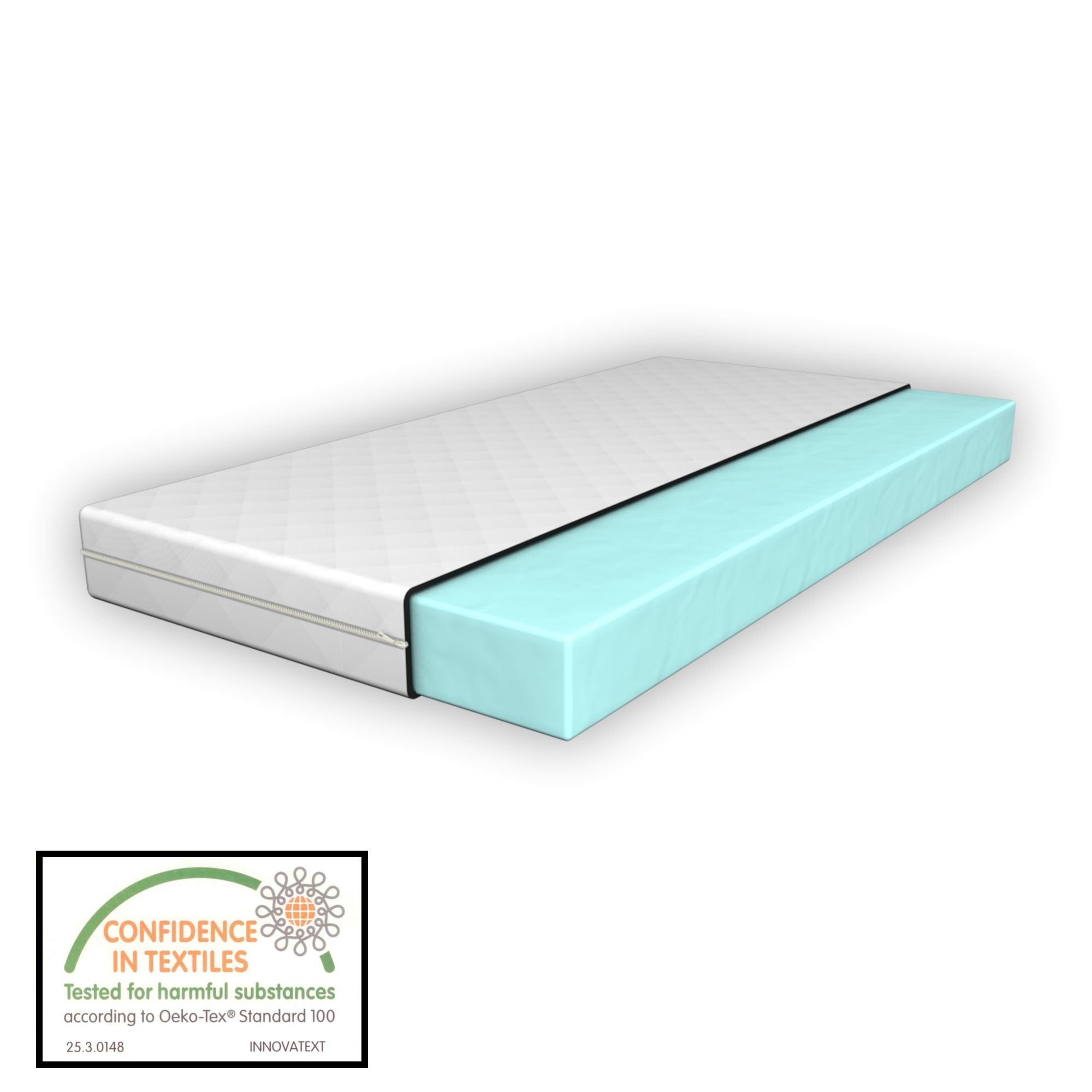 Lit cabane Montessori + matelas - 80x160cm - Vert