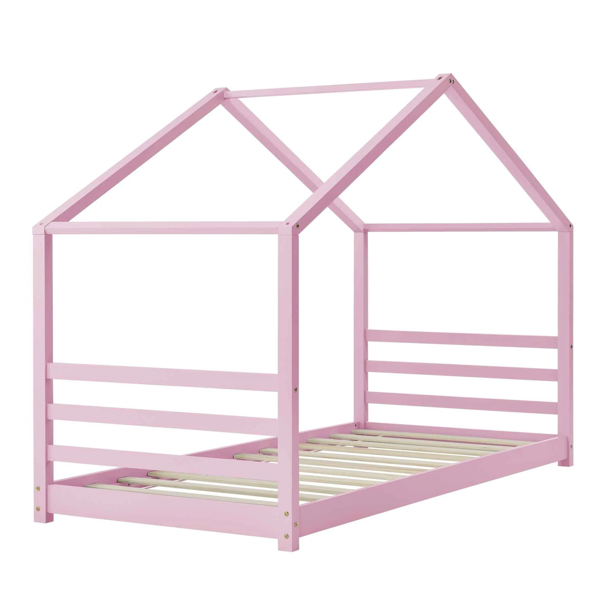 Lit cabane Montessori - 90x200cm - Rose