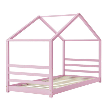 Lit cabane Montessori - 90x200cm - Rose