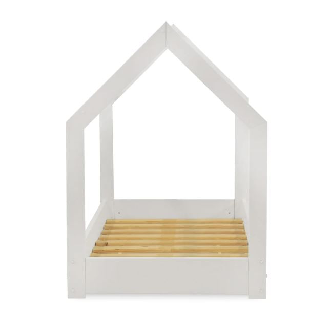 Lit cabane blanc en bois Montessori