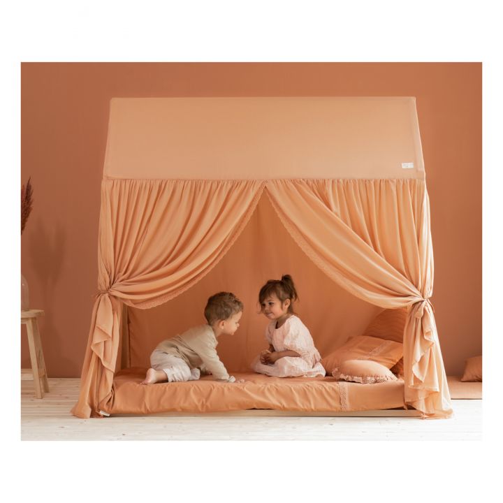 Montessori Nobodinoz terracotta kleur kajuitbed