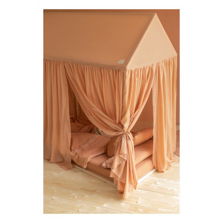 Montessori Nobodinoz terracotta kleur kajuitbed