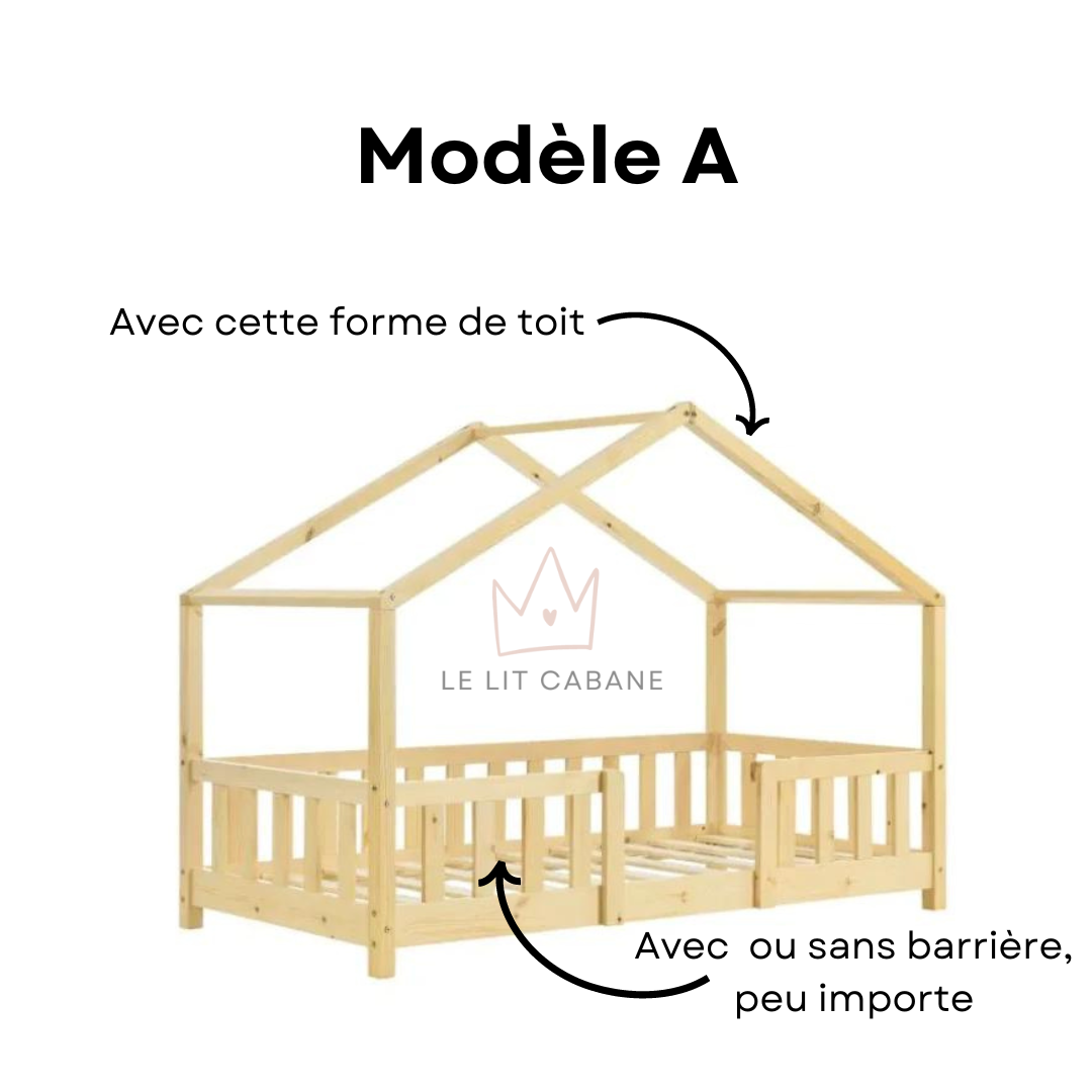 Ciel de lit cabane Blanc