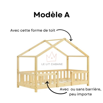 Ciel de lit cabane Blanc