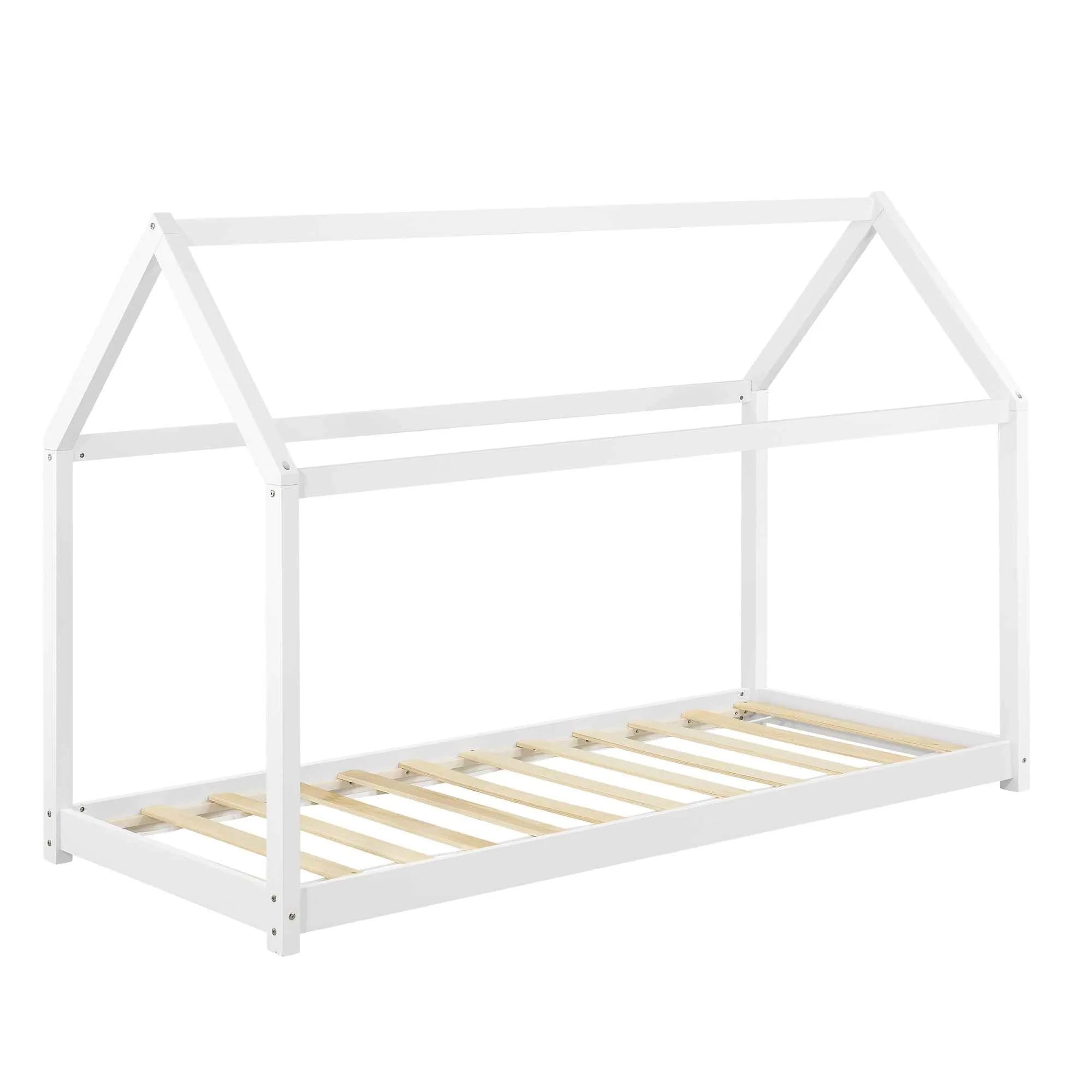 Lit cabane Montessori - 80x160cm - Blanc