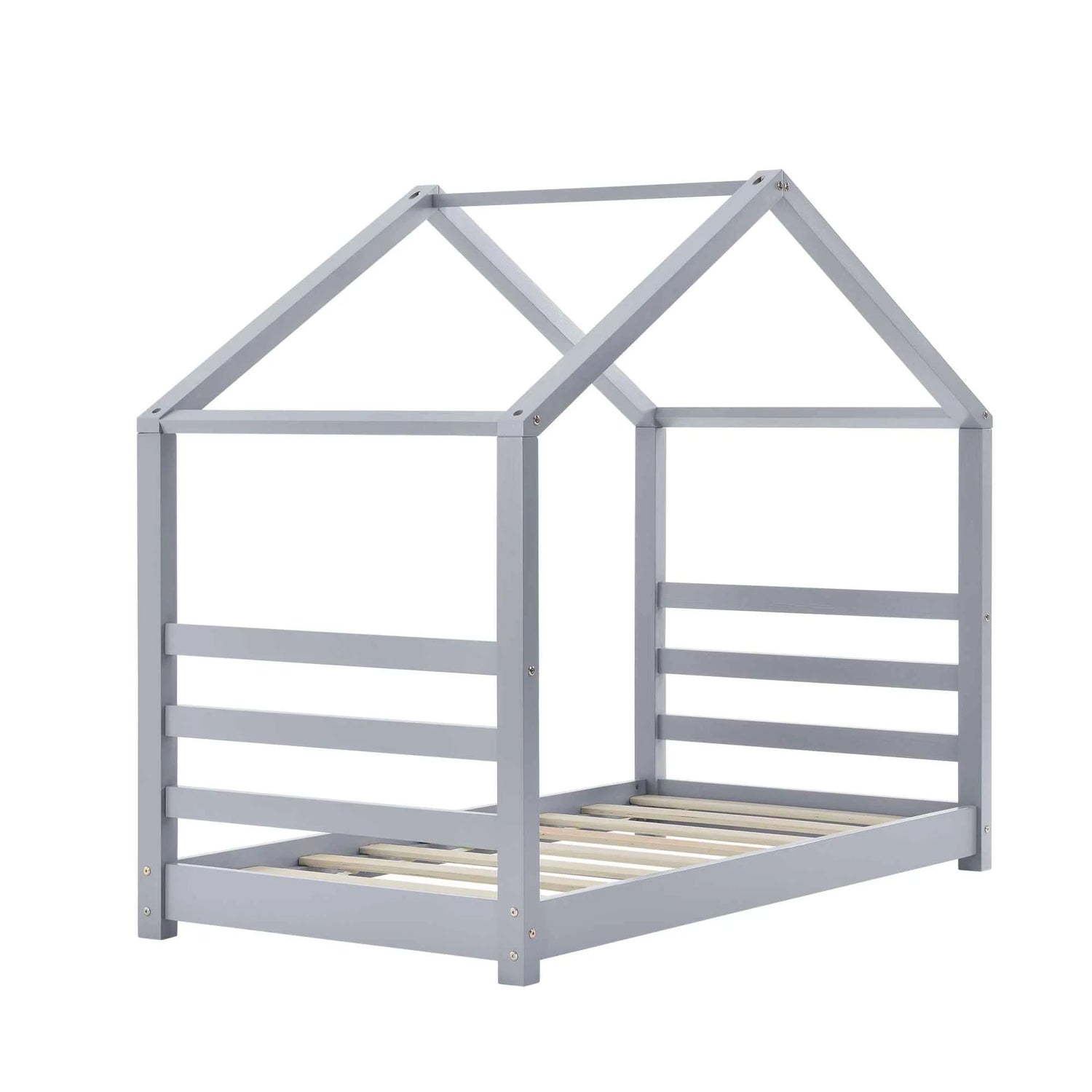 Lit cabane Montessori - 80x160cm - Gris