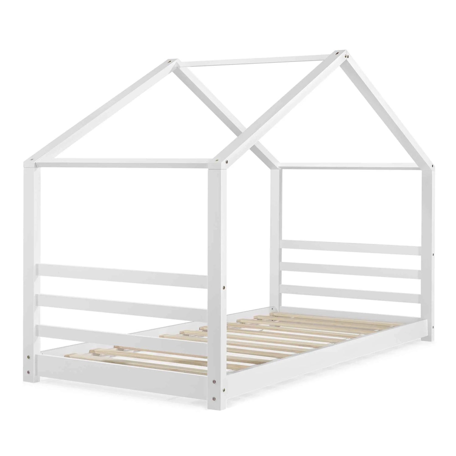 Lit cabane Montessori - 90x200cm - Blanc