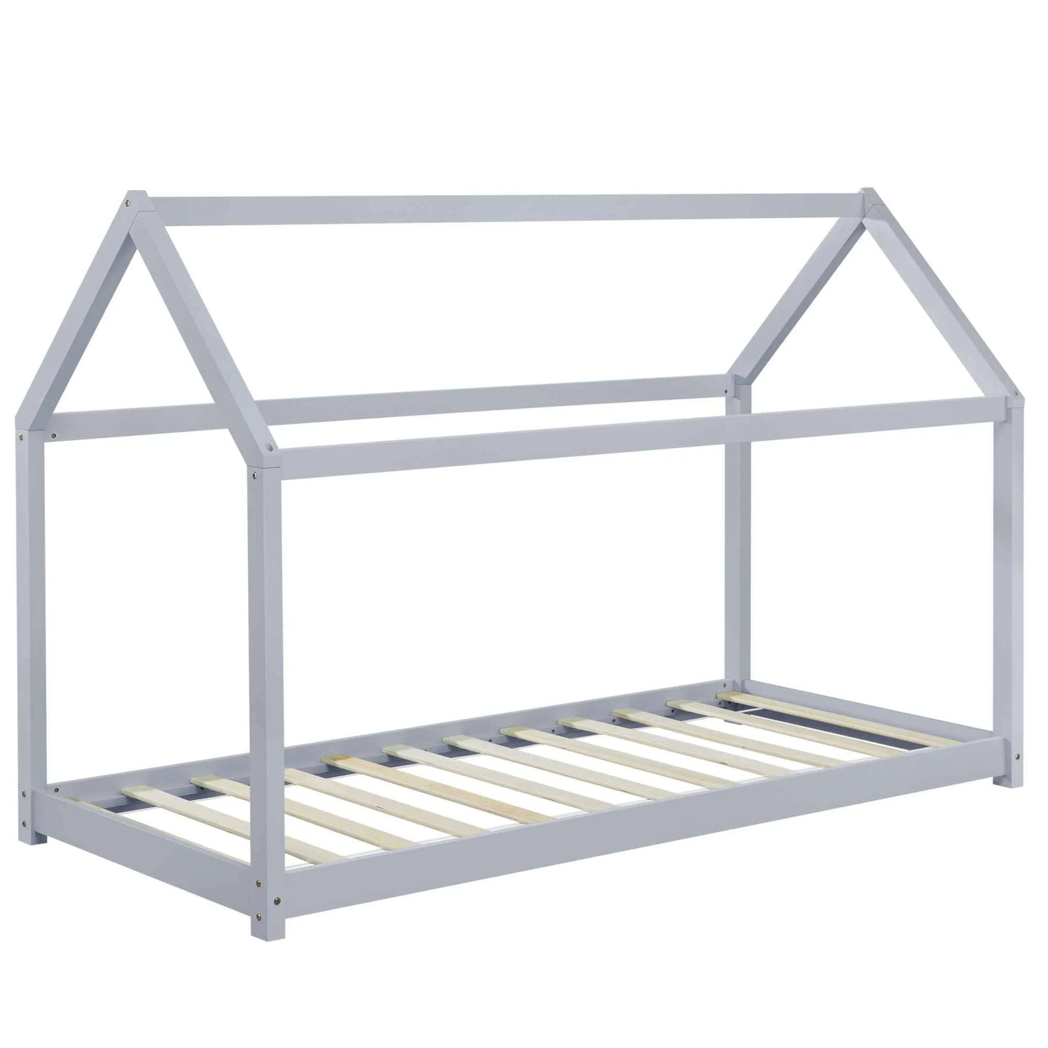 Lit cabane Montessori - 90x200cm - Gris