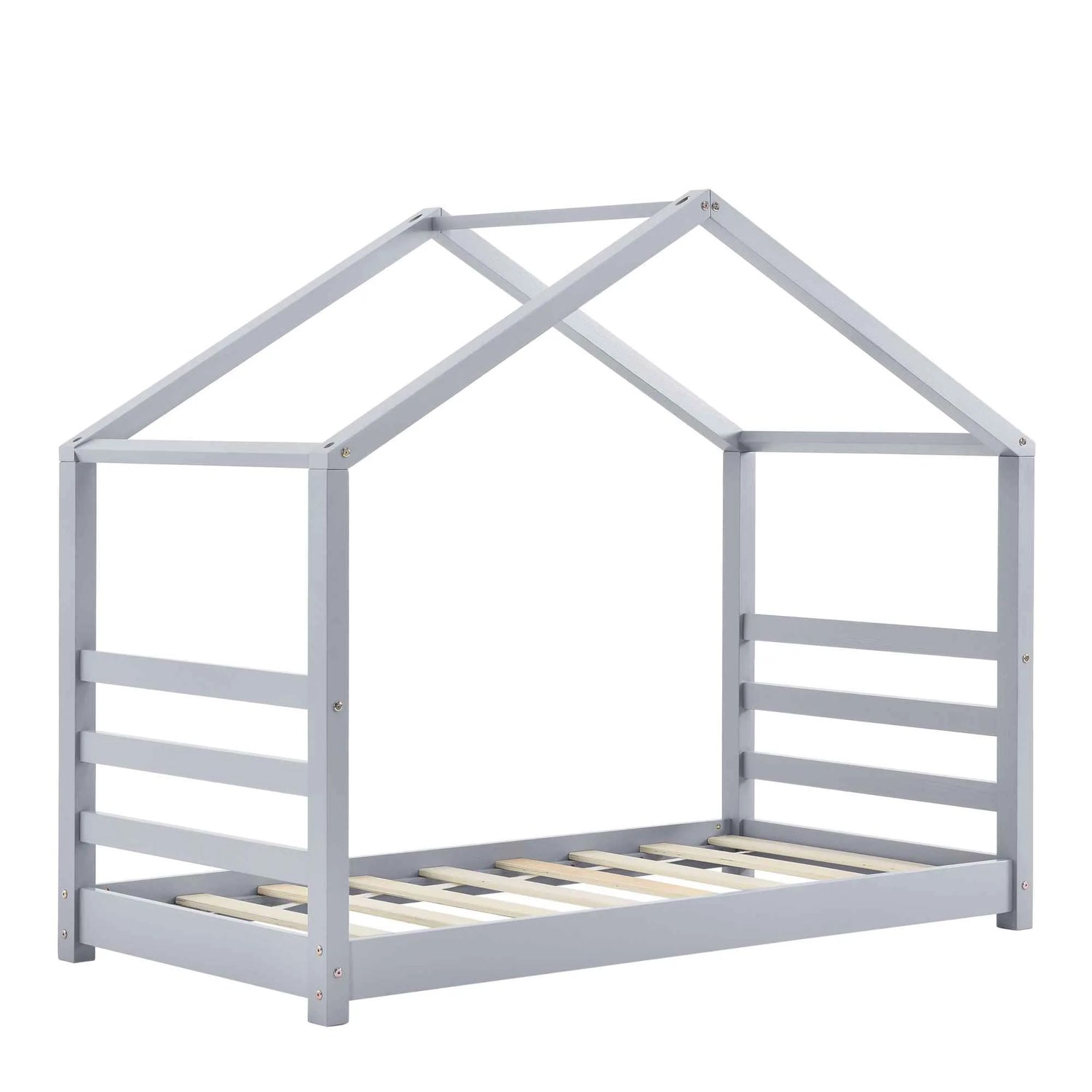 Lit cabane Montessori - 80x160cm - Gris