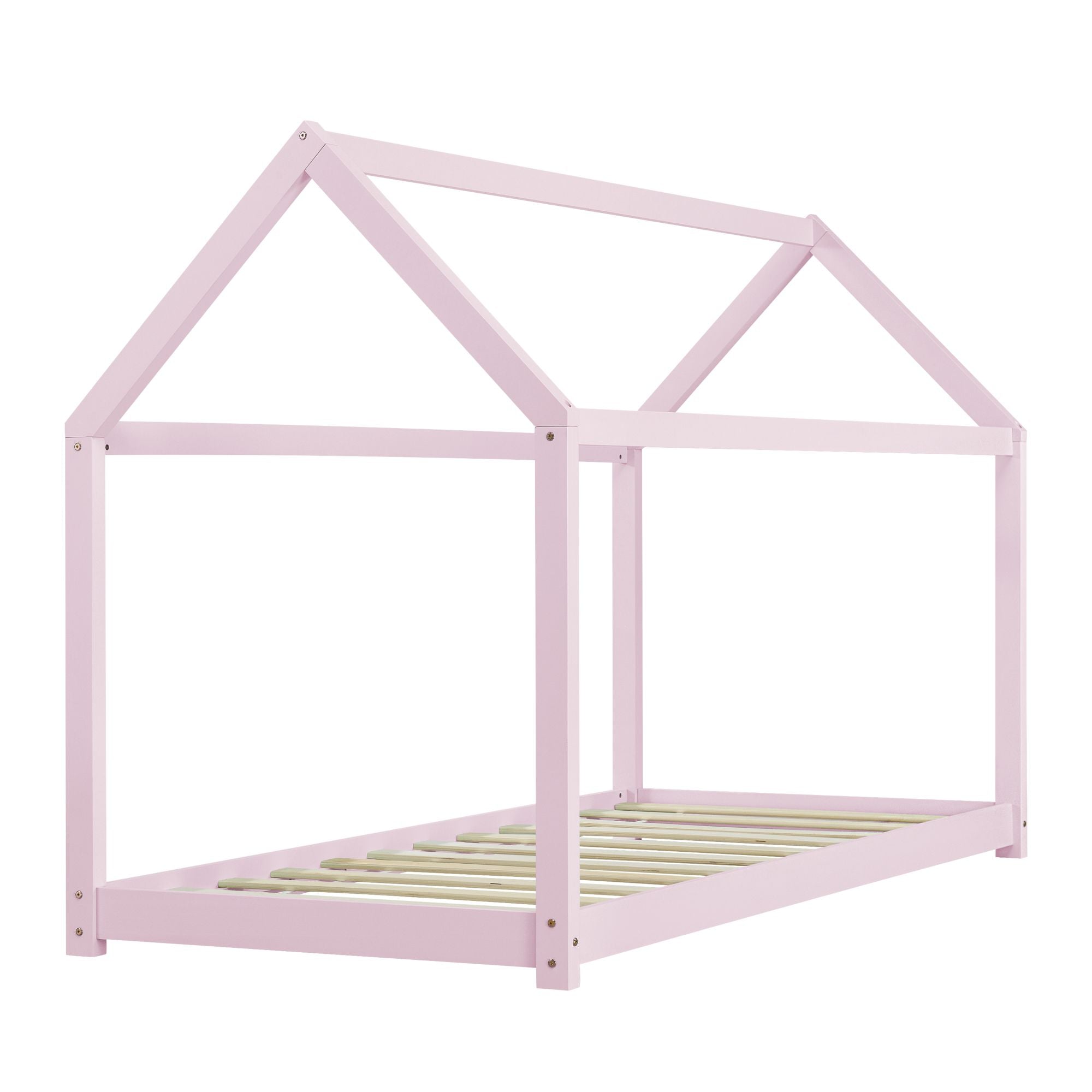 Montessori kajuitbed + matras - 90x200cm - Roze