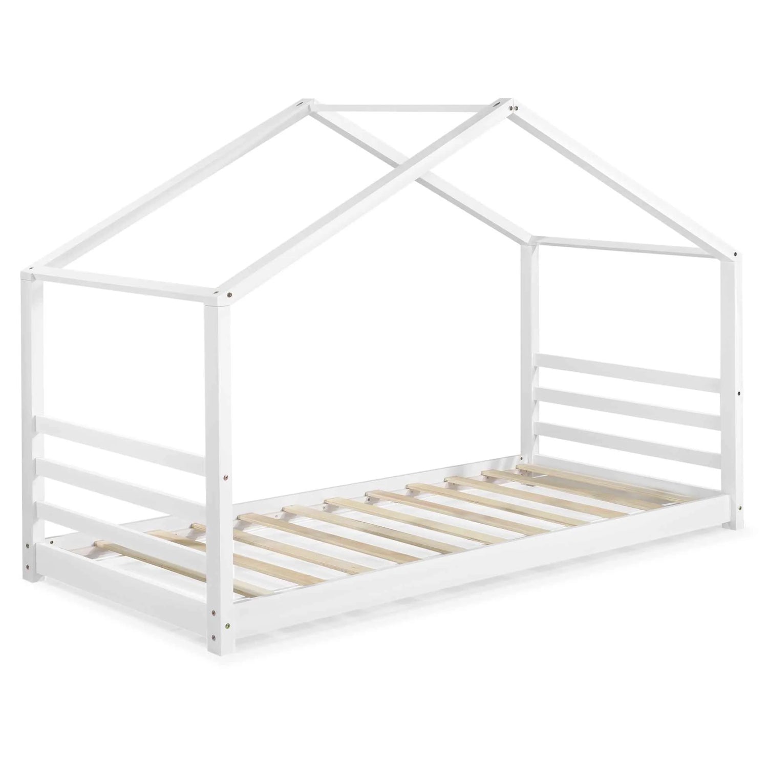 Lit cabane Montessori - 90x200cm - Blanc