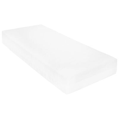 Matelas haut de gamme à ressort ensaché blanc 90x200cm