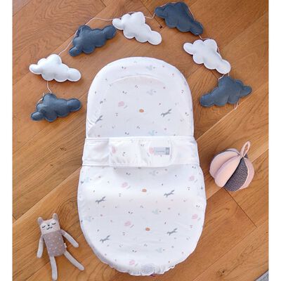 Cocoonababy Red Castle wieg wit vos patroon