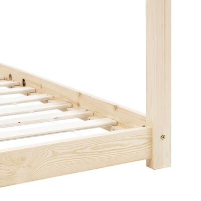 Montessori kajuitbed 80x160cm - Natuurlijk hout