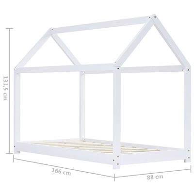 Lit cabane Montessori 80x160cm - Blanc